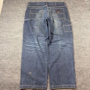 Structure Carpenter Jeans Mens 40 Blue Denim Workwear Baggy Wide Leg Vintage 90s